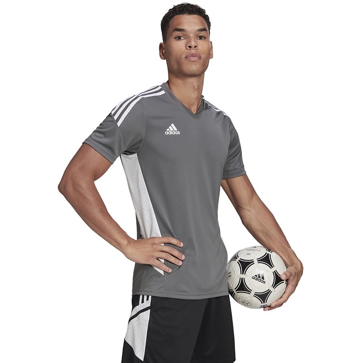 Tricou barbati, adidas, Condivo 22, confortabil, gri, material de calitate superioara, XS INTL