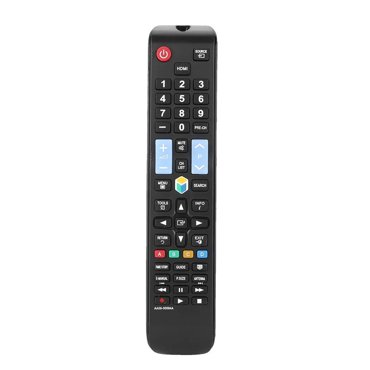 Telecomanda multifunctionala pentru TV, AA59-00594A, consum redus de energie, dimensiuni 23x4.7x1.7cm