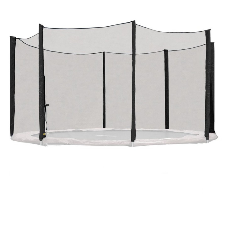 Plasa siguranta inSPORTline Froggy PRO 305 cm pentru 8 stalpi, Negru