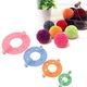 Set 8 Pompom Maker, 4 dimensiuni, plastic, multicolor