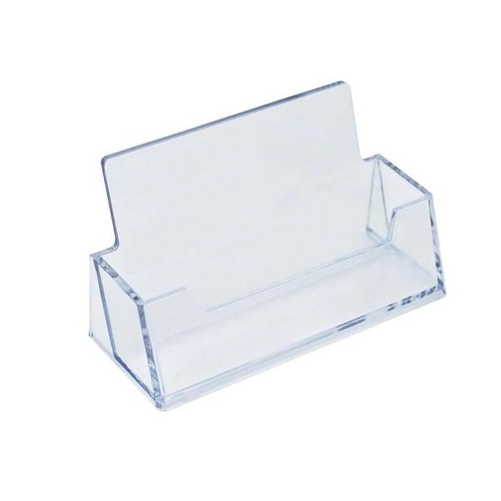 Suport carti de vizita YANYXR plastic transparent 10x4x3.1cm