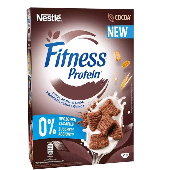 Cereale cu gust de cacao, Fitness Protein, fara zaharuri adaugate, 310 g