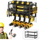 Organizator scule, Wacorresi®, Suport metalic pentru scule, Metal Rafturi pentru scule, cu 3 niveluri, material Premium, rezistent uzurii, durabil, suport perete pentru bormasina, pentru garaj si atelier, multifunctional, Metal, 42x24x20cm, Negru