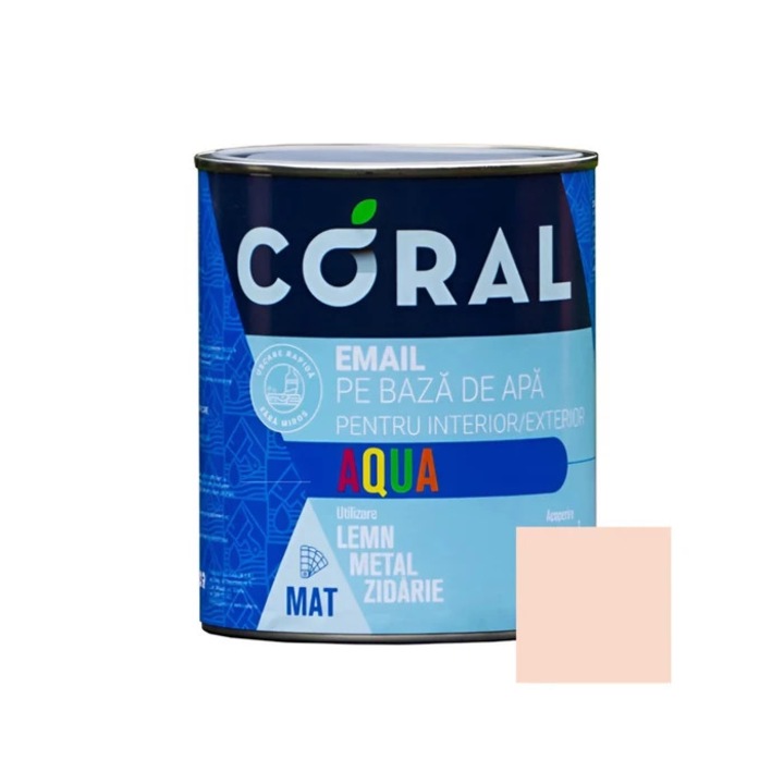 Email pe baza de apa Coral Aqua Crem Latte 0,6 l