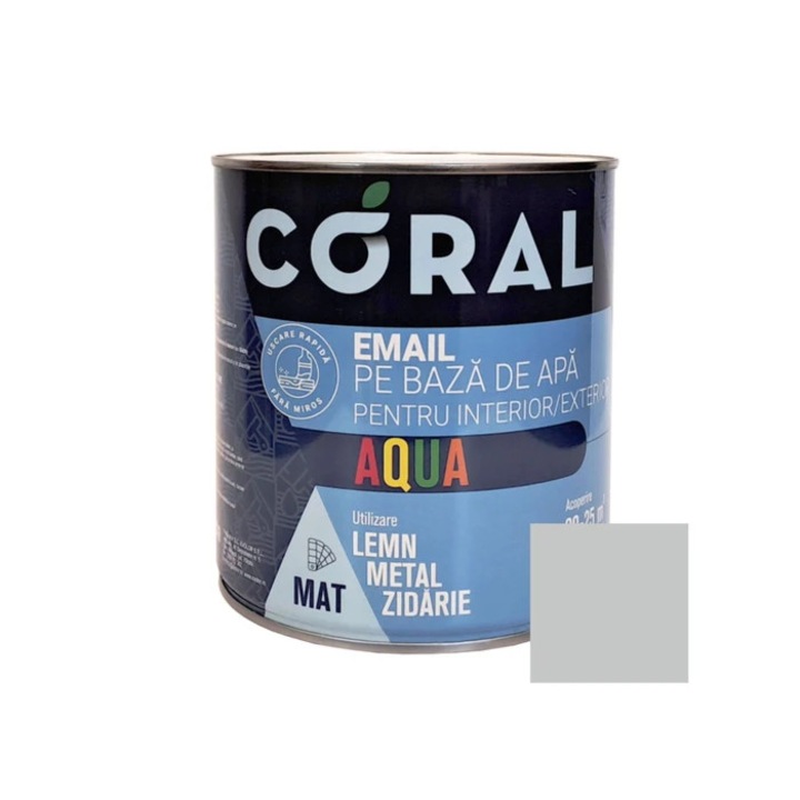 Email pe baza de apa Coral Aqua Silver Grey 2,5 l