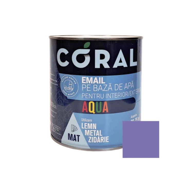 Email pe baza de apa Coral Aqua Mov Lavender 2,5 l