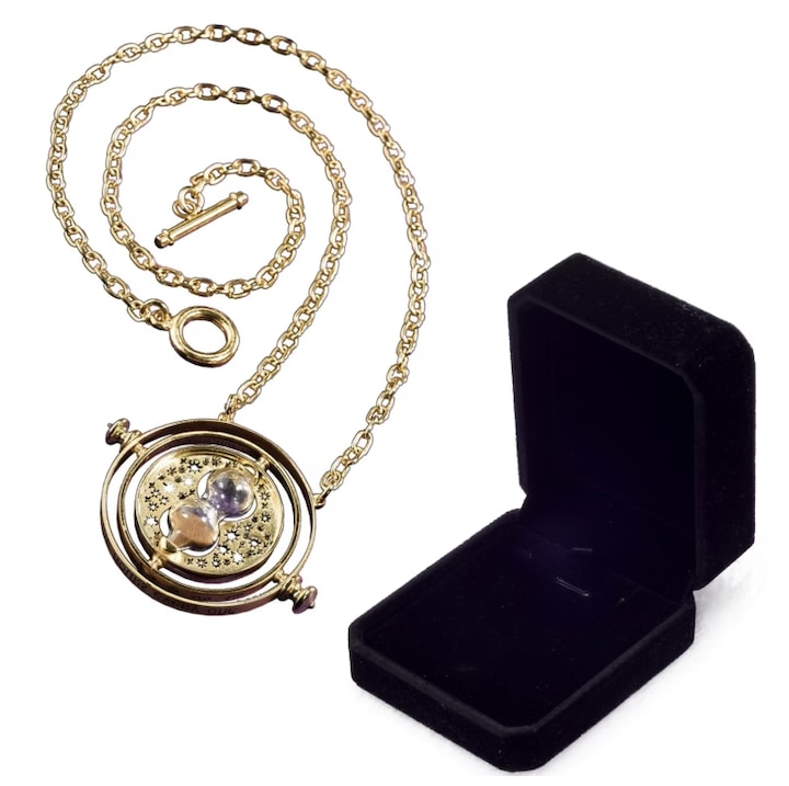 Colier Harry Potter, carrlinechoo®, bijuterii de costume, Pentru colectie, Cu text gravat, Auriu