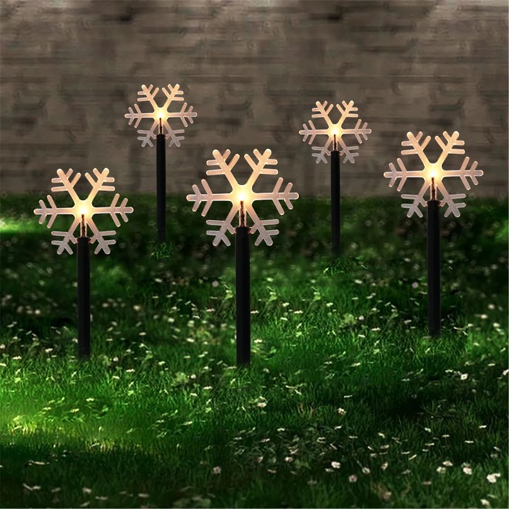 YANYXR hópelyhes LED kerti lámpa dekoratív 37.5x16cm szett