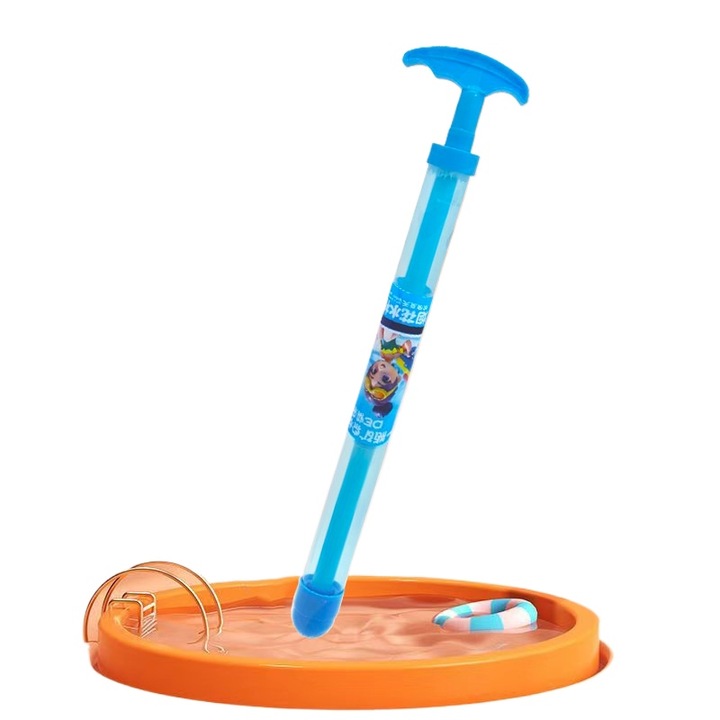 Воден пистолет, перфориран дизайн, комплект водни играчки за деца на открито, син