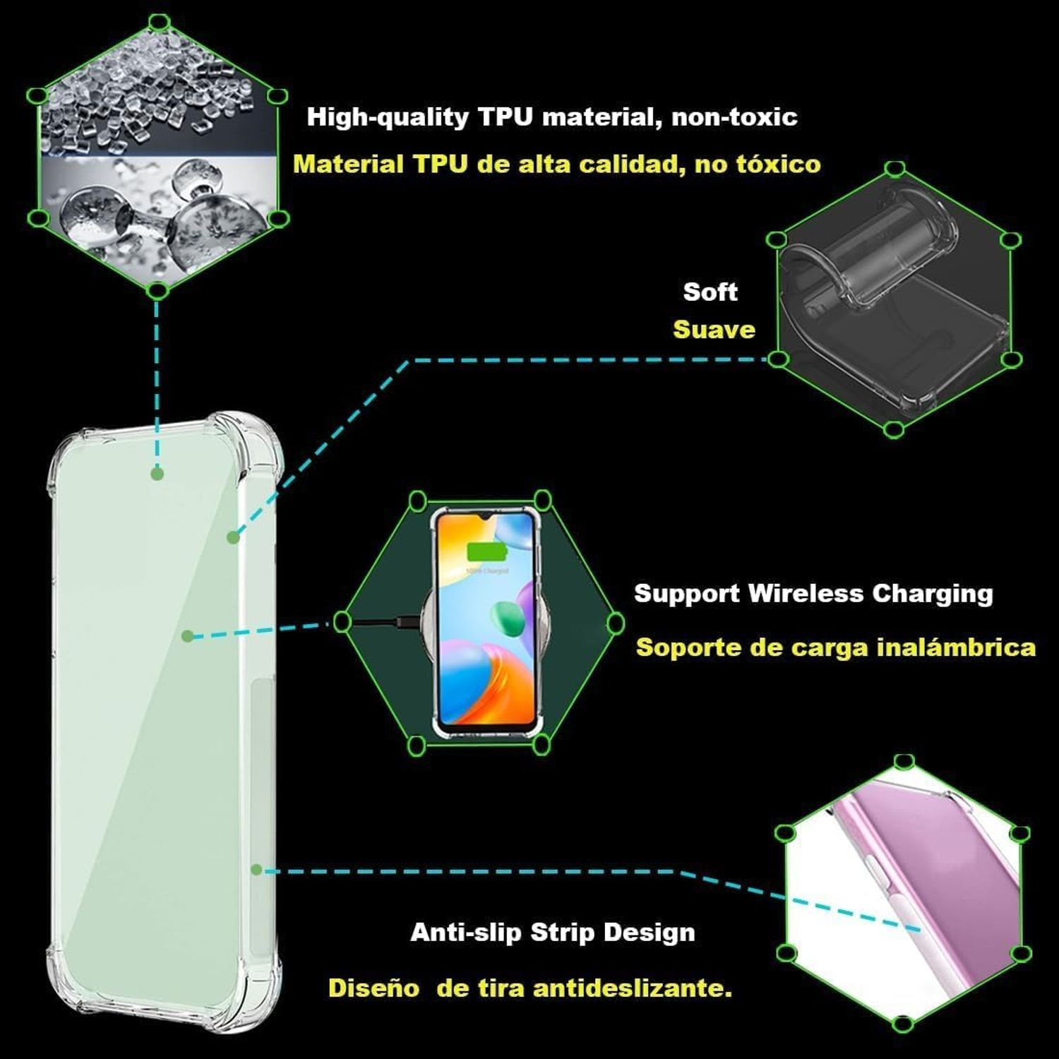 Husa Transparenta din TPU pentru Honor 400 Pro, Protectie Militara cu Colturi Intarite – Clara, Moale, Anti-Soc