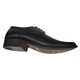 Pantofi Eleganti Negri Cu Siret Din Piele Naturala, Exterior Si Interior Din Piele, Talpa TR Flexibila, Calapod Comod, Model Simplu, Produs Romanesc, SVG, Marimea 43