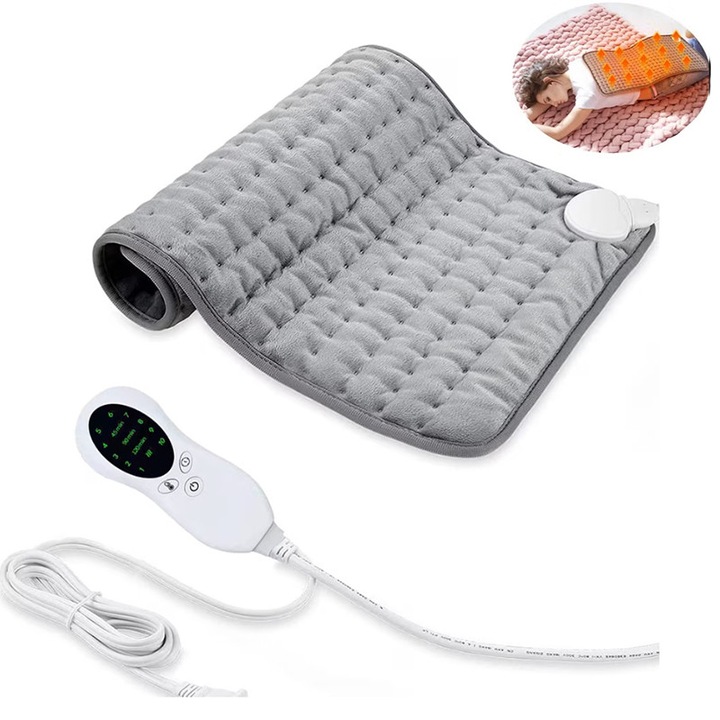 Perna electrica, OSPE®，10 Trepte temperatura, grafen, portabil, 30x40 cm, Gri