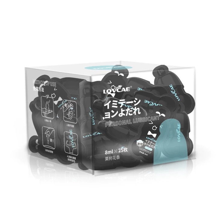 Vízbázisú síkosító, Chelfonds®, hüvelyi és anális használatra alkalmas, kicsi és hordozható, 25 darab