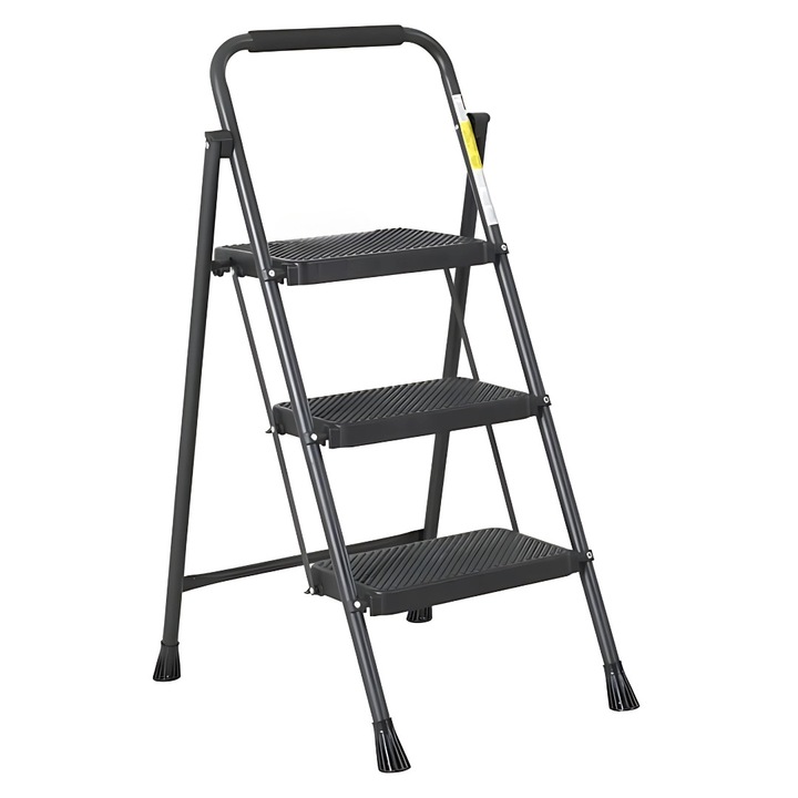 Scara otel e-SWC®, 1 x 3 trepte, H=115 cm, max 150 Kg