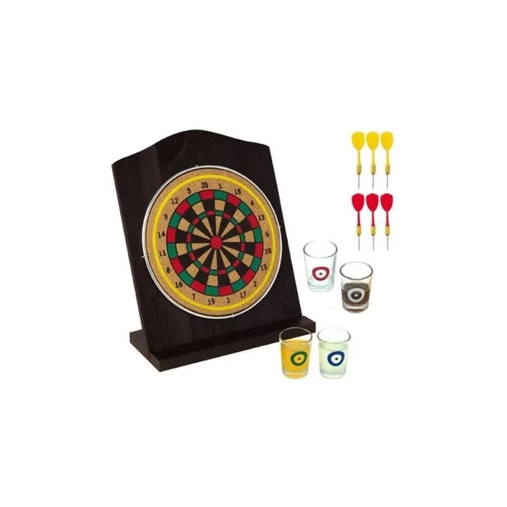 Joc de darts cu pahare shot – Competitie si distractie garantata intr-un joc original