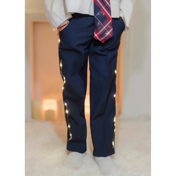 Fiú LED-es nadrág, sötétkék