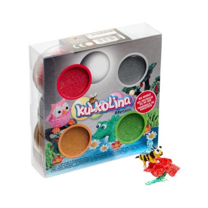 Kulkolina modellezőpaszta, 4 metál szín, 100g