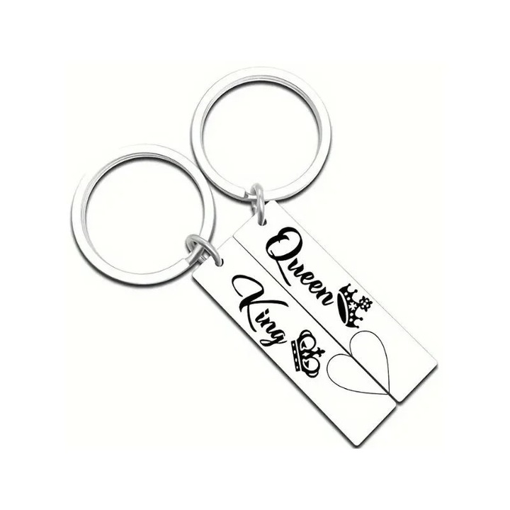 Комплект ключодържатели "Крал и Кралица на сърцата", за двойки и любов