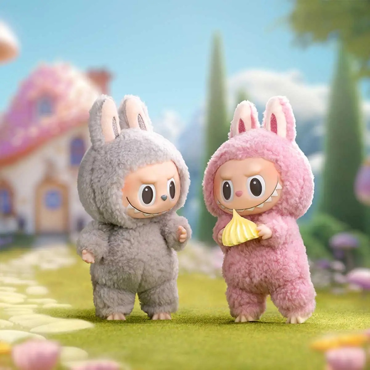 labubu exciting macaron ラブブ Figurina Pop Mart Labubu Monsters Exciting Macaron, blind