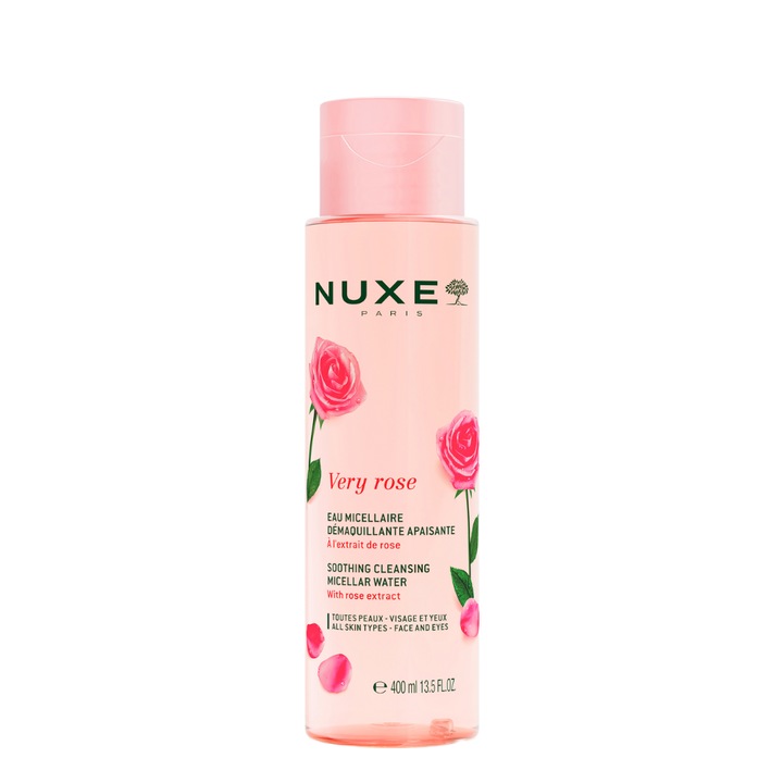 Мицеларна вода за всички типове кожа Nuxe Very Rose, 400 мл