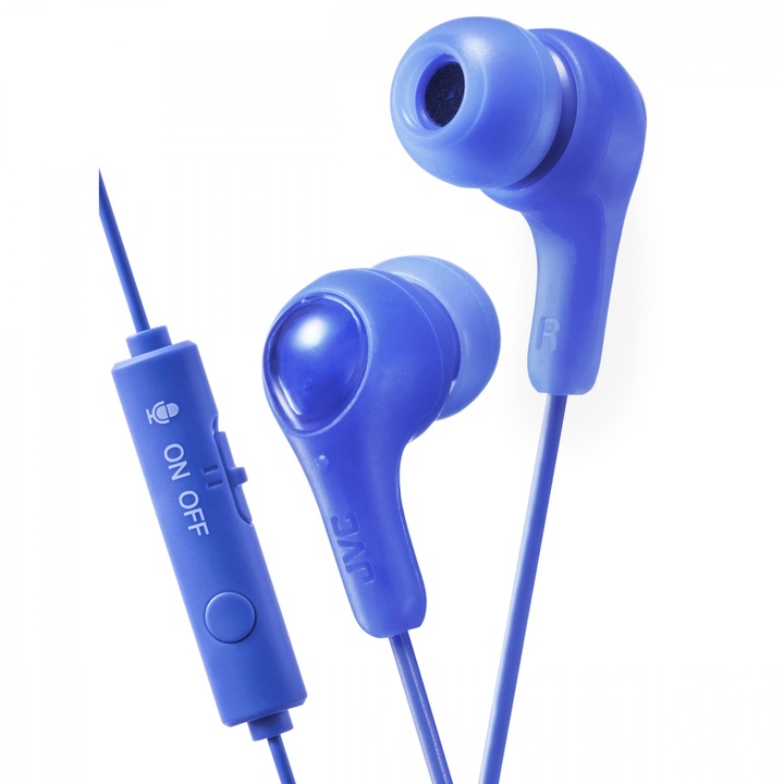 JVC HA-FX7G-AE fülhallgató, Gummy gaming, Kék