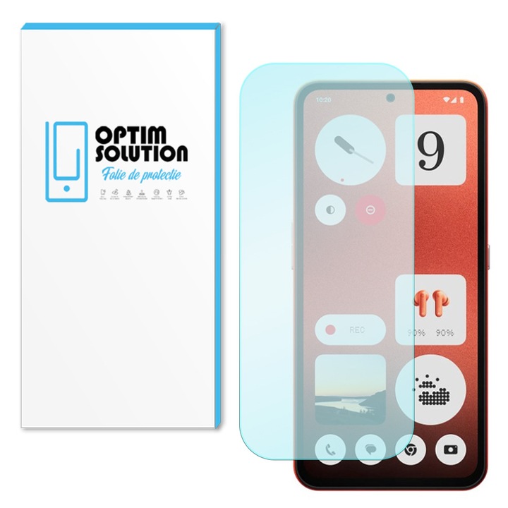 Nemes 2.5D edzett üvegfólia Nothing CMF Phone 2 Pro készülékhez, OPTIM SOLUTION, 9H ellenállás, kristálytiszta, fejlett érintésérzékenység, robbanásbiztos, buborékmentes, UHD tisztaság, Optim Protection Tech, Lucid Vision, ujjlenyomat-szűrős, átlátszó
