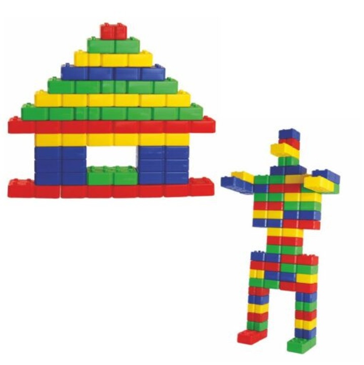 Blocuri educationale, King Kids, Set 48 piese, colorate