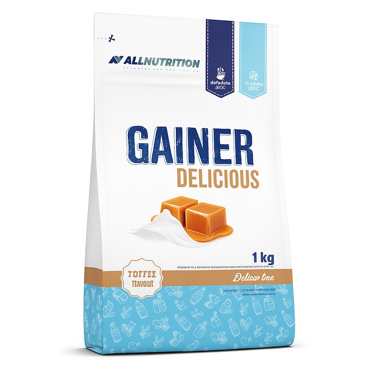 Хранителна добавка Allnutrition, Gainer Delicious - Гейнър 1.000kg Тофи