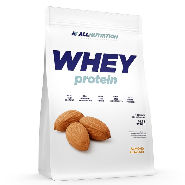 Хранителна добавка Allnutrition, Whey Protein - Суроватъчен Протеин 908g Бадем