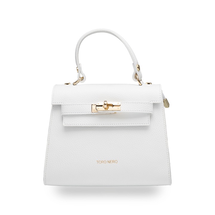 Geanta dama din piele naturala, verde