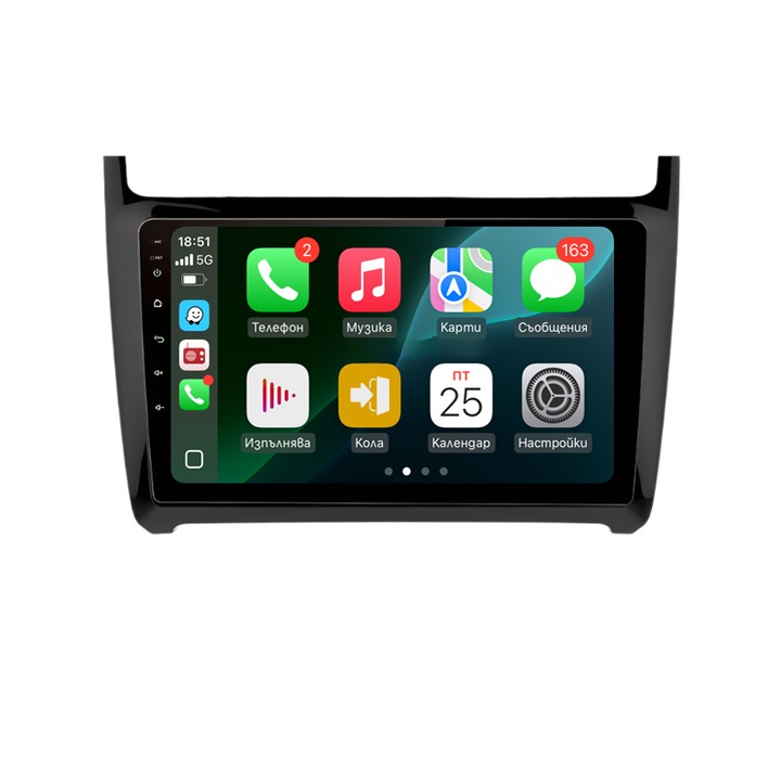 Sistem multimedia Volkswagen Polo 5/Volkswagen Polo 5/2008 - 2020/10 inch" 1GB RAM 16GB ROM