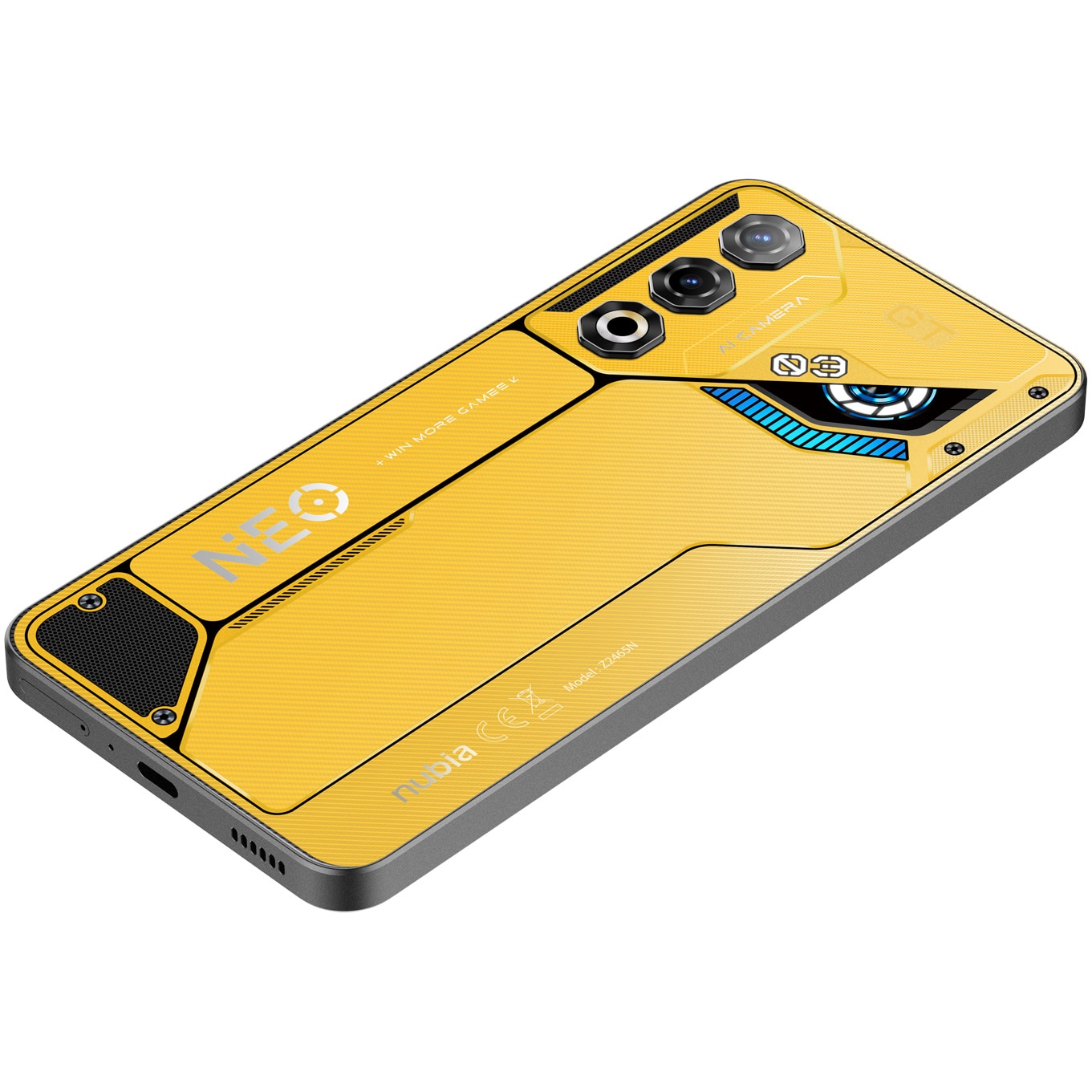 RESIGILAT: Telefon mobil ZTE nubia NEO 3GT, Dual SIM, 12GB, 256GB, 5G, Yellow