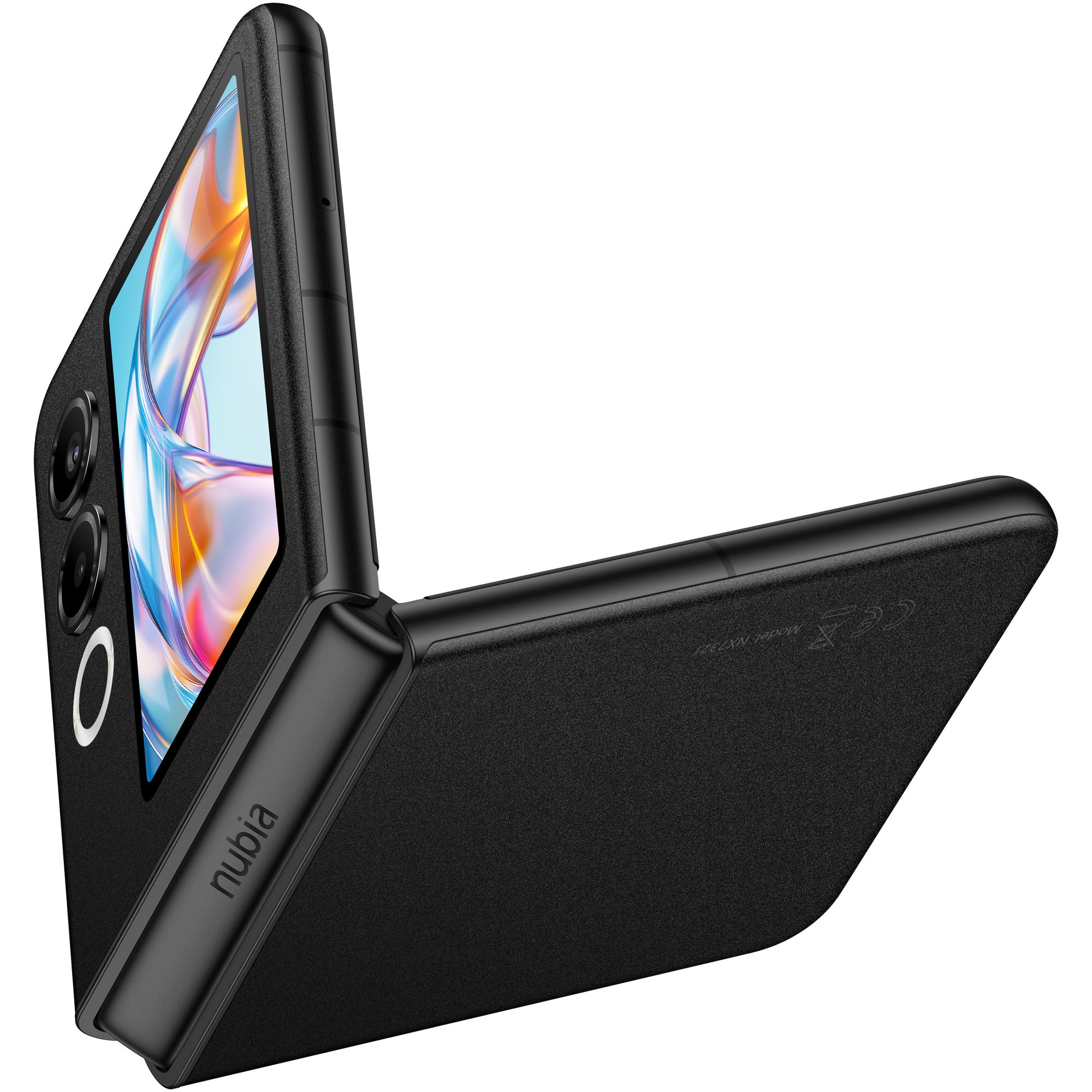 Telefon mobil ZTE nubia Flip 2, Dual SIM, 8GB, 256GB, 5G, Black