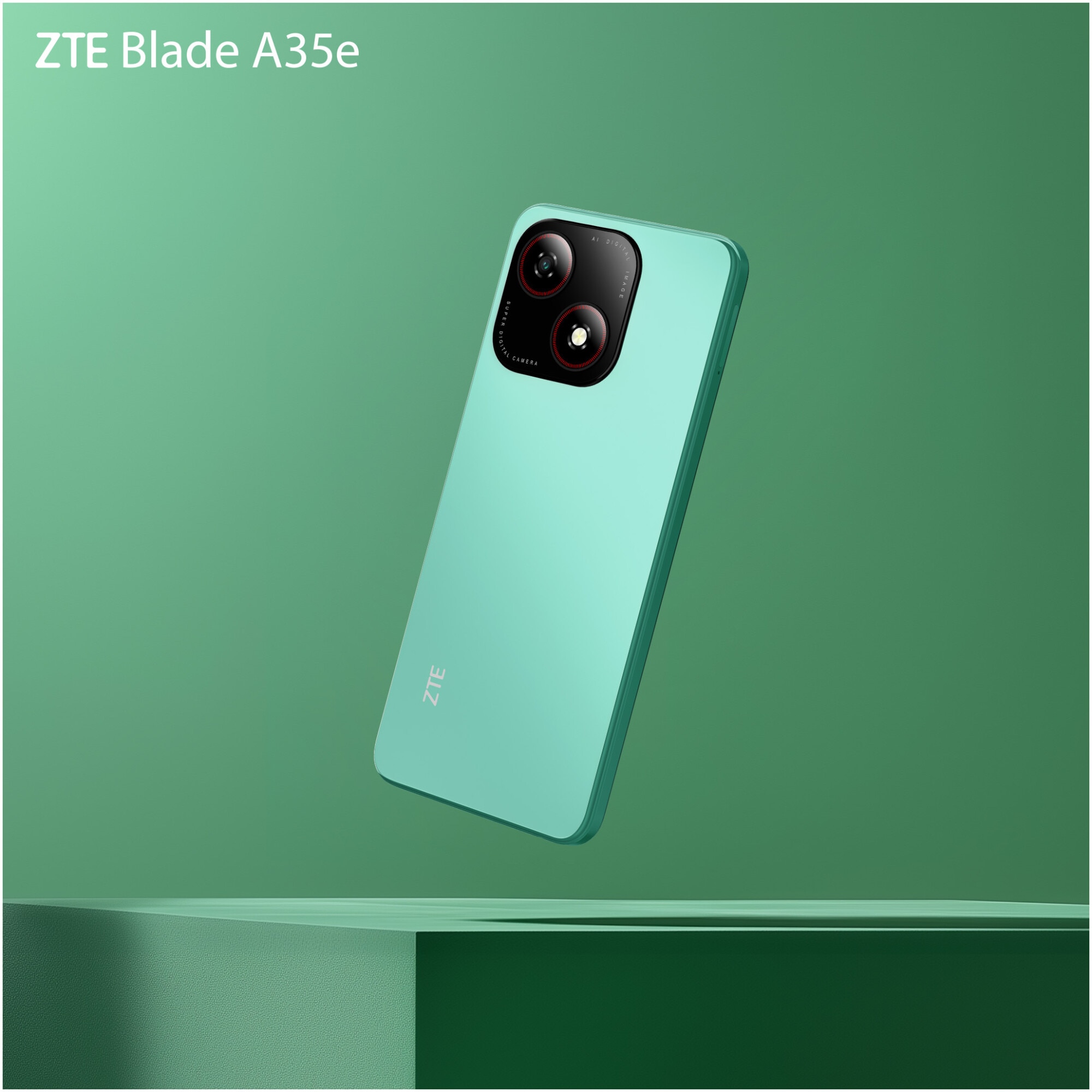 Telefon mobil ZTE Blade A35e, Dual SIM, 2GB, 64GB, 4G, Verde