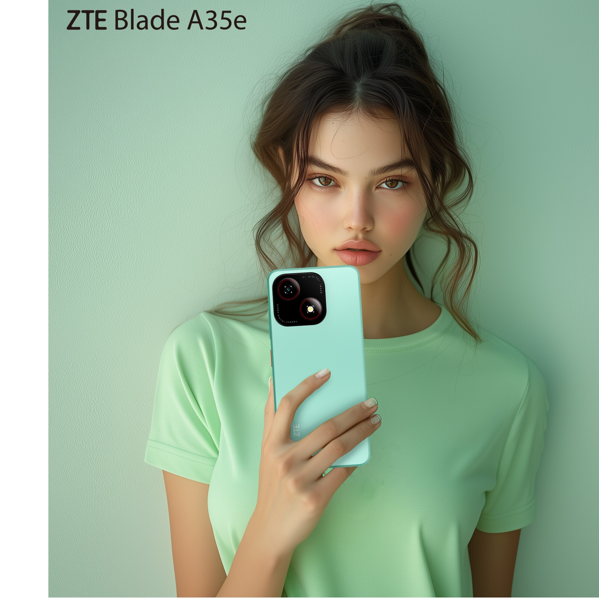 Telefon mobil ZTE Blade A35e, Dual SIM, 2GB, 64GB, 4G, Verde