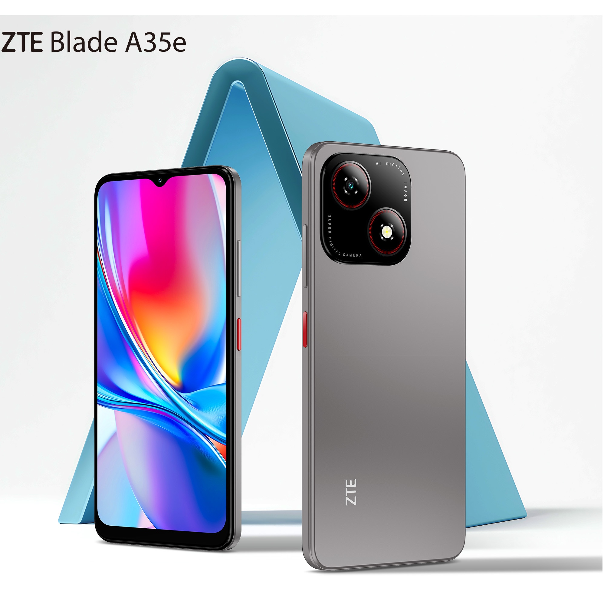 Telefon mobil ZTE Blade A35e, Dual SIM, 2GB, 64GB, 4G, Gri