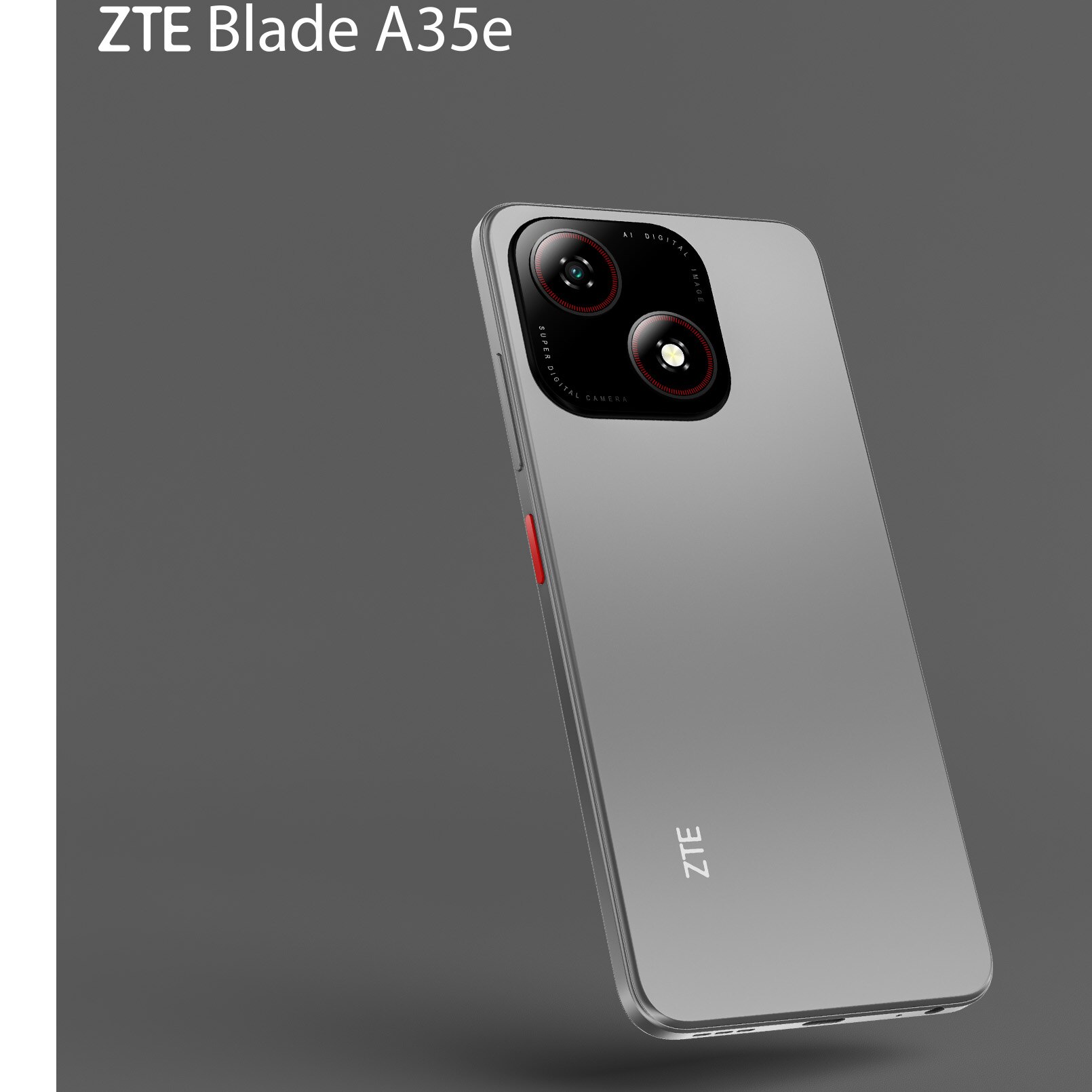 Telefon mobil ZTE Blade A35e, Dual SIM, 2GB, 64GB, 4G, Gri