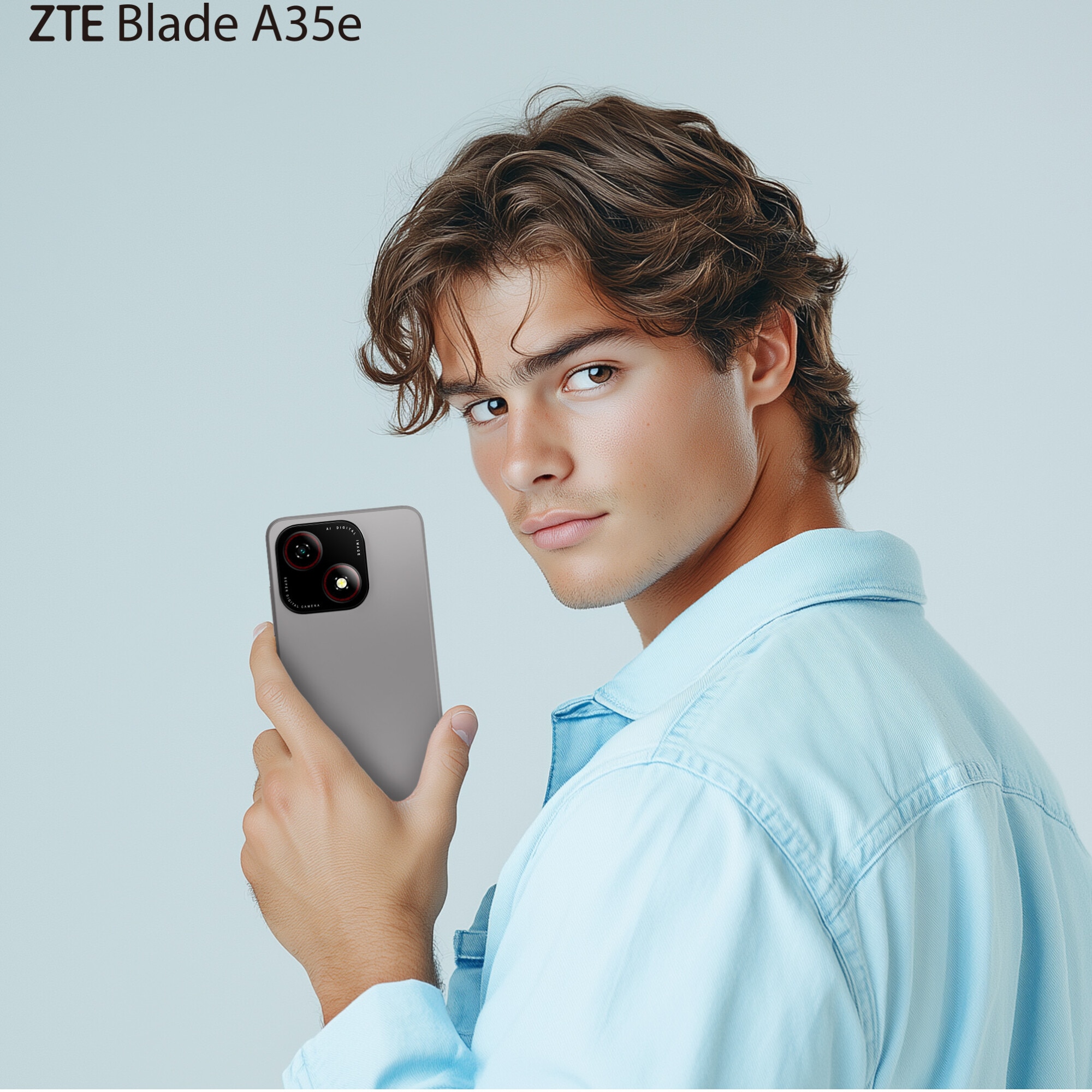 Telefon mobil ZTE Blade A35e, Dual SIM, 2GB, 64GB, 4G, Gri