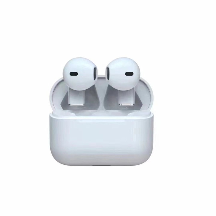 Vezeték nélküli Bluetooth fülhallgató Pro 5S, TWS fülhallgató, mikrofon, érintésvezérlés, töltődoboz, iOS és Android kompatibilis, fehér