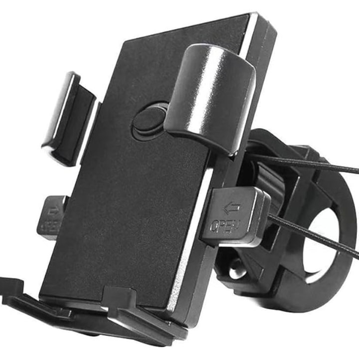 Suport telefon pentru bicicleta/motocicleta, pentru bicicleta motocicleta, pentru telefon pentru, Negru
