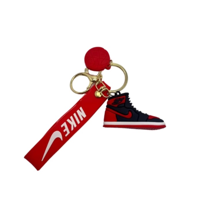 Kulcstartó, cipő alakú, fekete