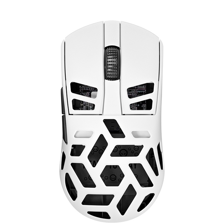 Elite MSE90W – Mouse gaming wireless, 2.4 GHz + USB-C, carcasa din aliaj de magneziu, optic 26.000 DPI, White