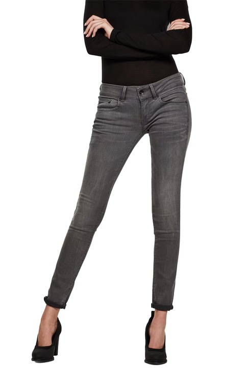 Blugi de dama G-Star RAW Midge Cody Mid Skinny 2727196 16113-10, Gri Slander Superstretch, Bumbac, W29-L30, Gri inchis