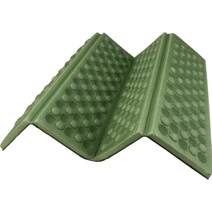 Сгъваема възглавница от XPE пяна, водоустойчива, зелена, 28×39 см – за къмпинг, пикник, туризъм