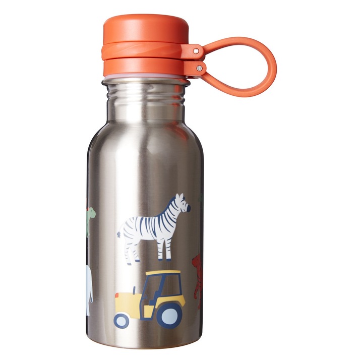 Sticla inox termoizolanta, cu capac, „la ferma”, otel inoxidabil, capacitate 400 ml