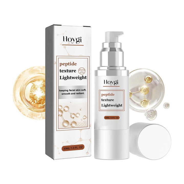 Серум за лице против бръчки Hoygi 30 мл, екстракт от водорасли, ацетил хексапептид-8, хидратация, сияние