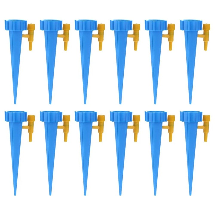 Автоматична система за капково напояване, 6 x накрайника за поливане на растения, 135x35x35 мм, зелени