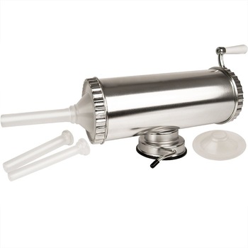 Aparat de umplut carnati orizontal,2.5kg, 3 palnii incluse Aparat de umplut carnati orizontal,2.5kg, 3 palnii incluse