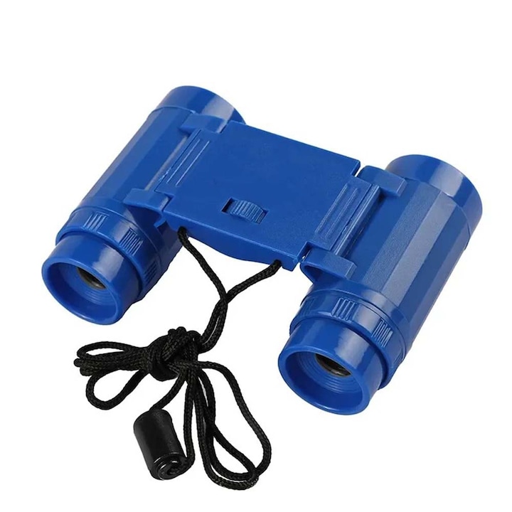 Мини детски бинокъл - 2.5x26, Идеален за приключения в природата, Морскосин, Dalimag