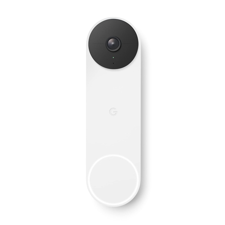 Google Nest vezeték nélküli ajtócsengő, 960P videó, fekete-fehér, 1 darabos készlet